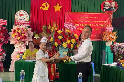 ĐẠI HỘI CHI BỘ TRƯỜNG TIỂU HỌC PHẠM HỒNG THÁI LẦN THỨ XI- NHIỆM KỲ 2025-2027