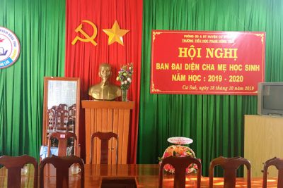 Hội nghị Ban đại diện cha mẹ học sinh, năm học 2019 – 2020.